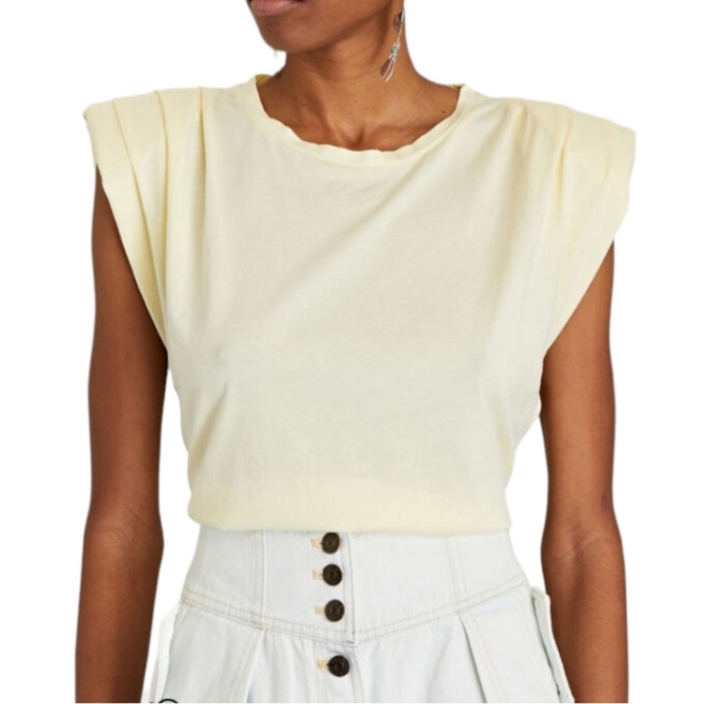 St. Roche Supima Cotton Women's Top with shoulder pads